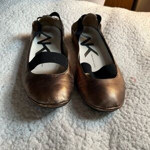 Anne Klein Shimmering Bronze ballet Flats